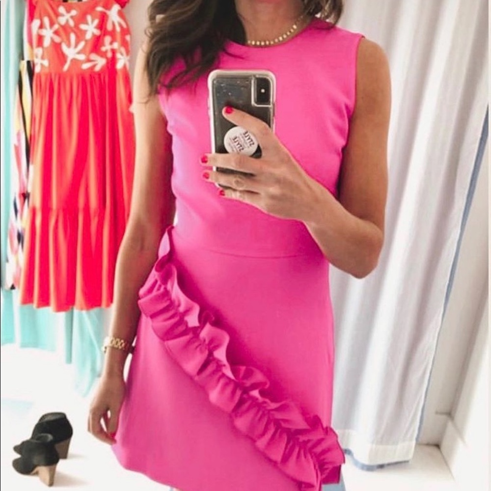 Anna Cate Pink Ruffle Dress